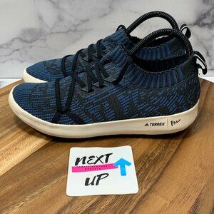 adidas Terrex CC Parley Blue Knit SAMPLE Sneakers Youth 6.5 fits Women’s size 8